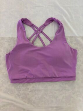 Purple Crisscross Back Sports Bra - Women Intimates & Sleepwear